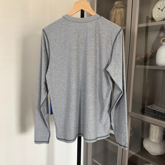 Outerknown Active Apex Heather Grey Long Sleeve Shirt XL NEW Performance Pocket - Picture 4 of 6